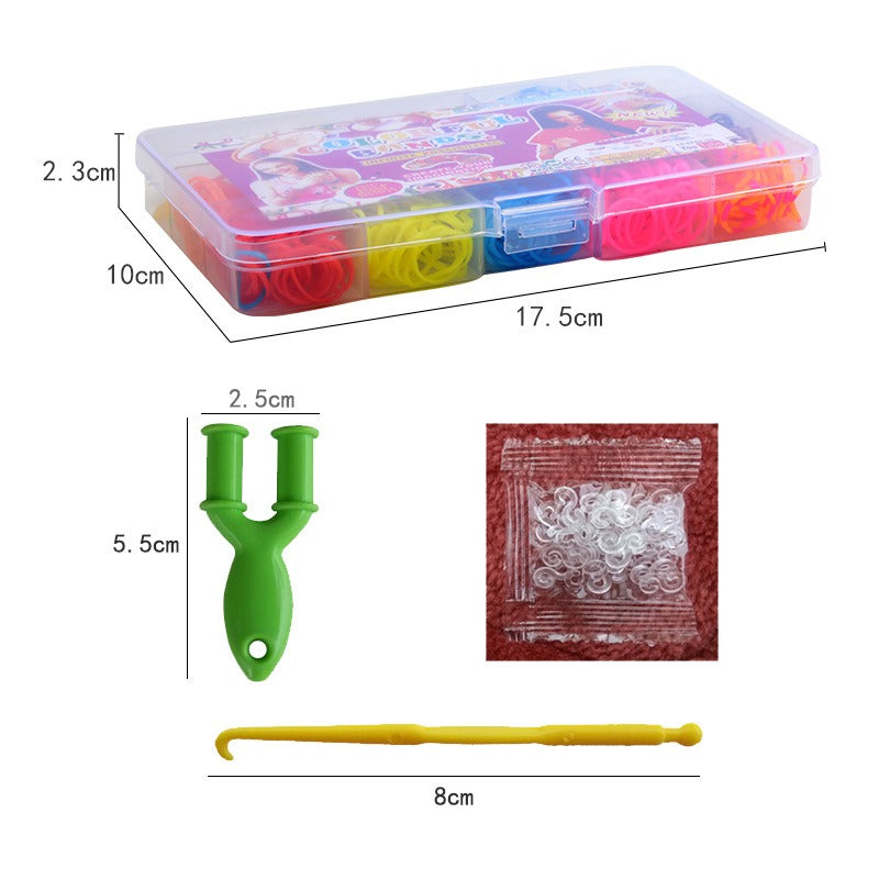 14-Grid Rainbow DIY Rubber Loom Band
