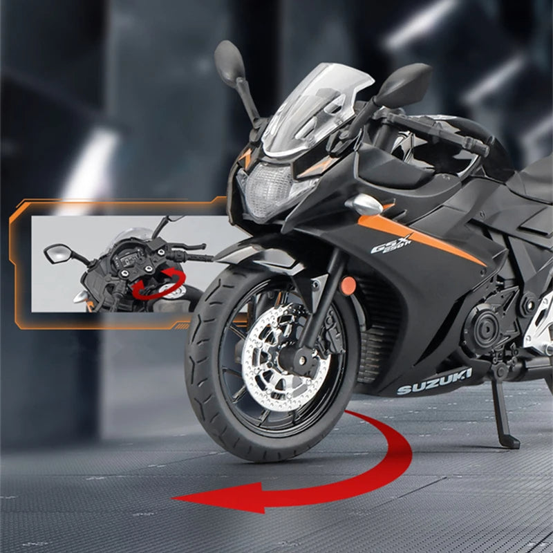 Die Cast Metal Racing Motorcycle Toy