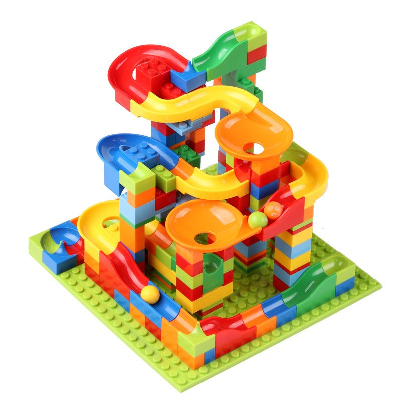 86Pcs Block Maze Ball Race Track Building