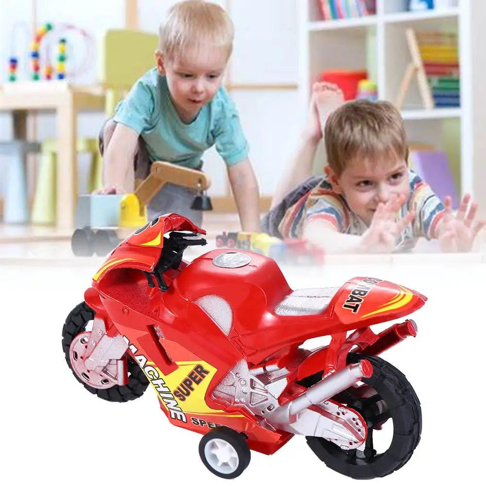 Plastic Pullback Motorcycle Toy