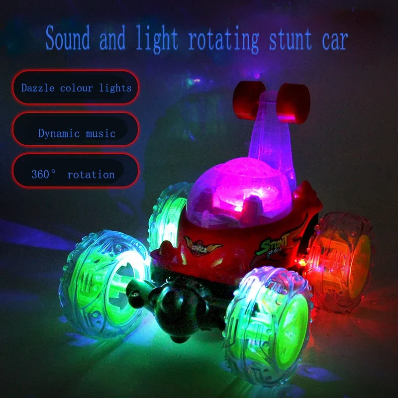 Rechargeable Remote Control 360 ° Stunt Lighting Car