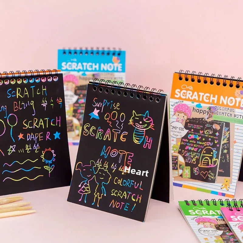 Colourful Magic Scratch Book (10 Sheets)