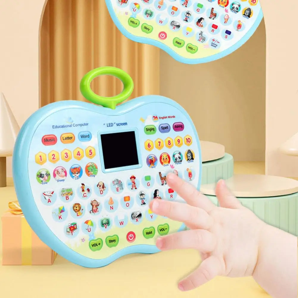 Apple Shape Learning Tablet with LED Screen