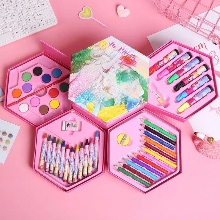 46Pcs Kids Drawing Set
