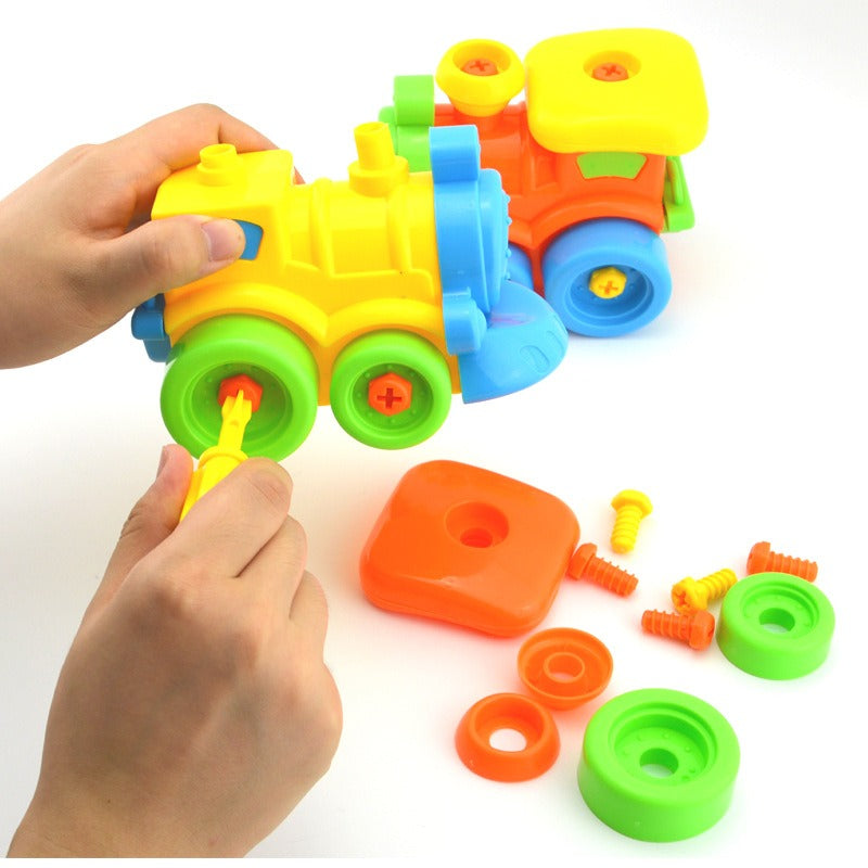 DIY Educational Assemble Train Toy
