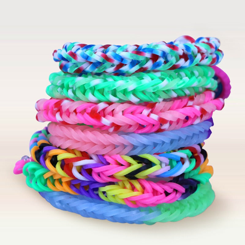 14-Grid Rainbow DIY Rubber Loom Band