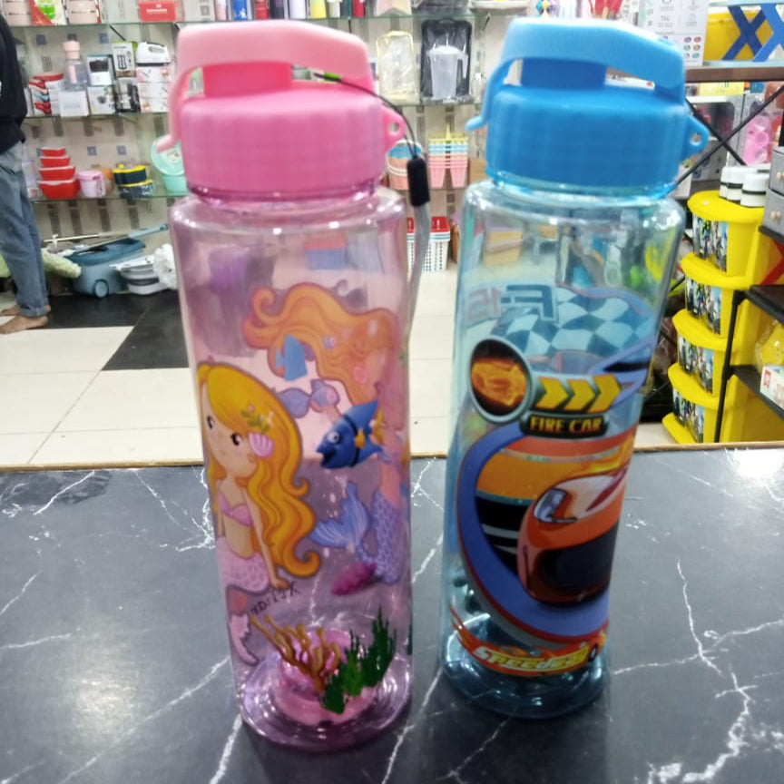 Cartoon Printed LED Water Bottle 500ml