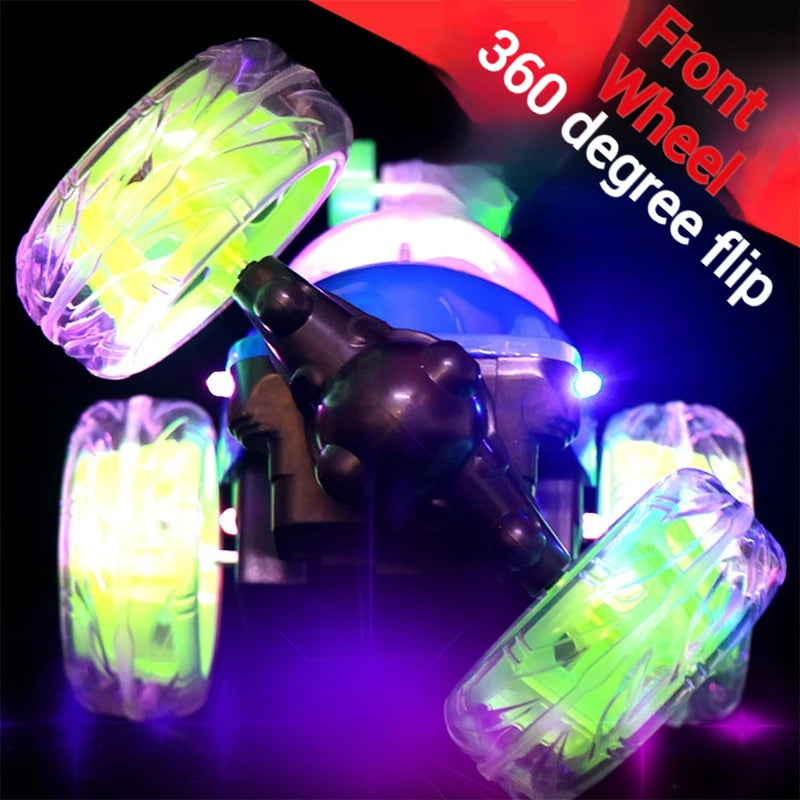 Rechargeable Remote Control 360 ° Stunt Lighting Car