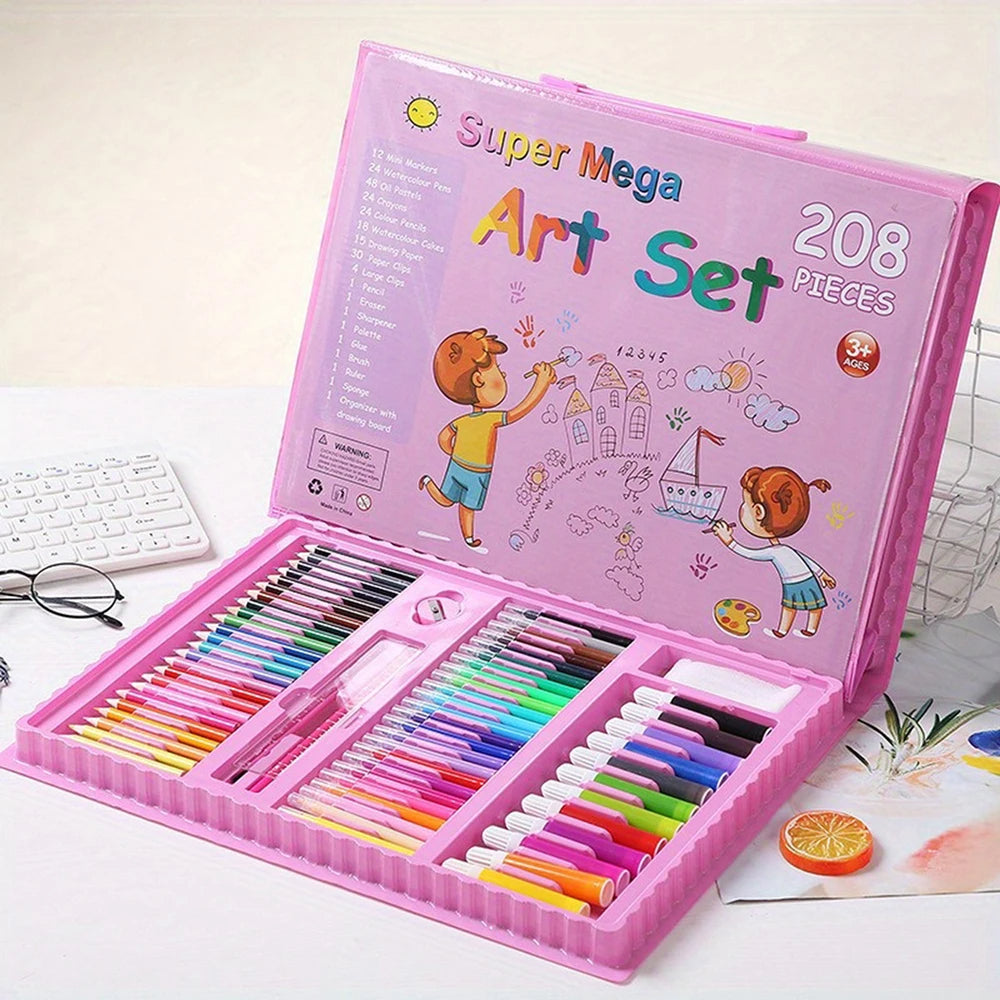 208Pcs Kids Drawing Set