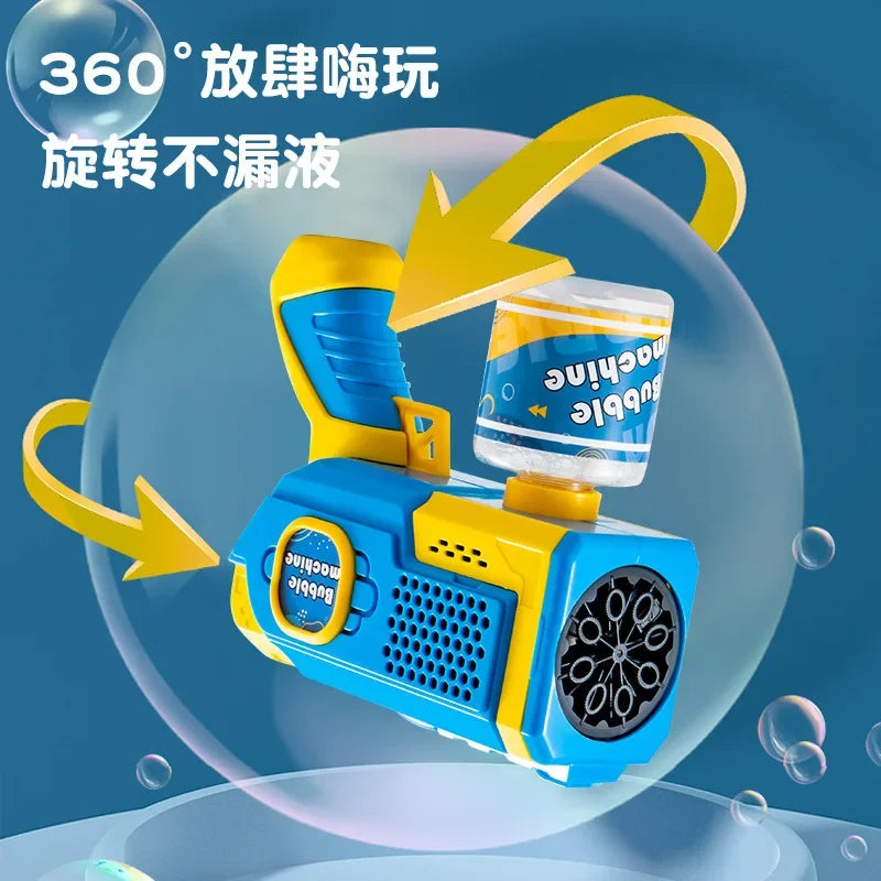Electric Automatic Bubble Machine Gun