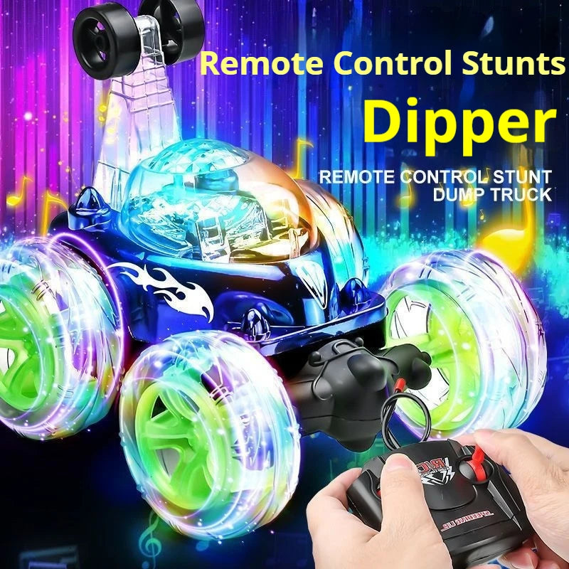 Rechargeable Remote Control 360 ° Stunt Lighting Car