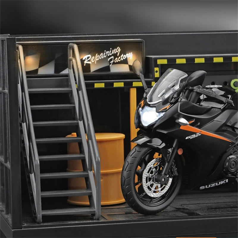 Die Cast Metal Racing Motorcycle Toy
