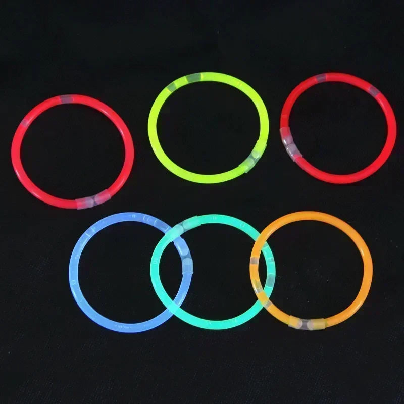 6PCs Mix Colour Glow Stick Necklace