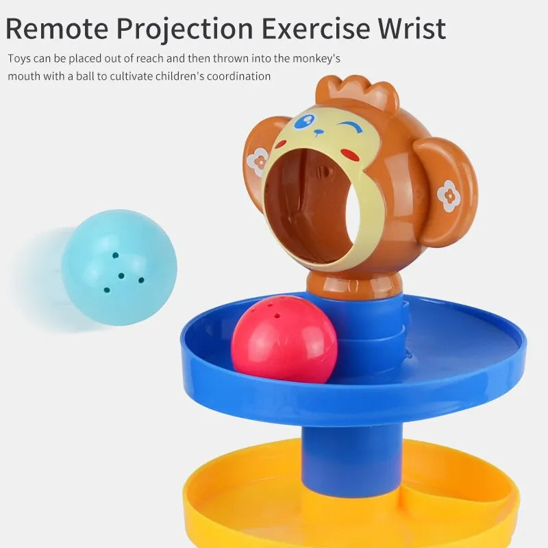 5 Layer Ball Drop and Roll Game Toy