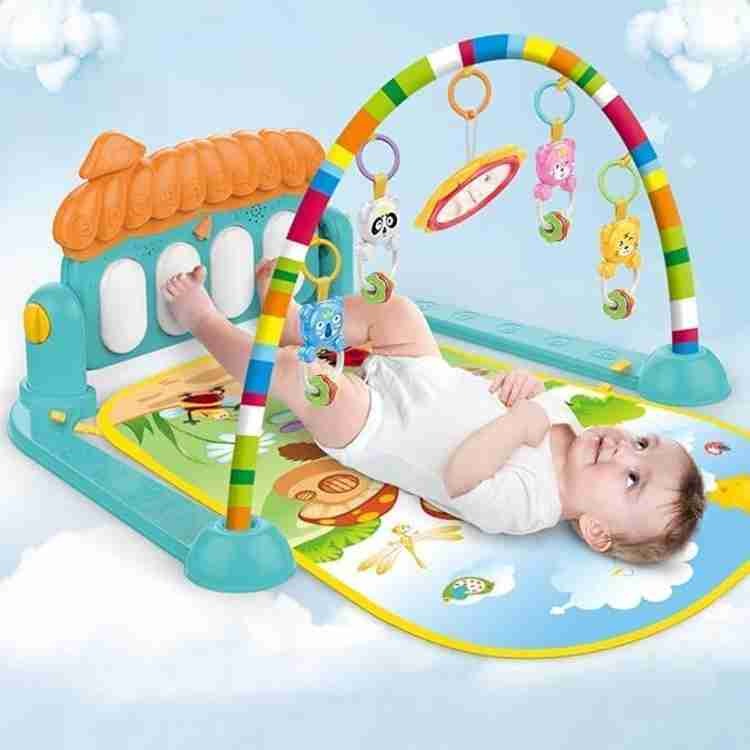 Baby Piano Play Gym With Hanging Rattles