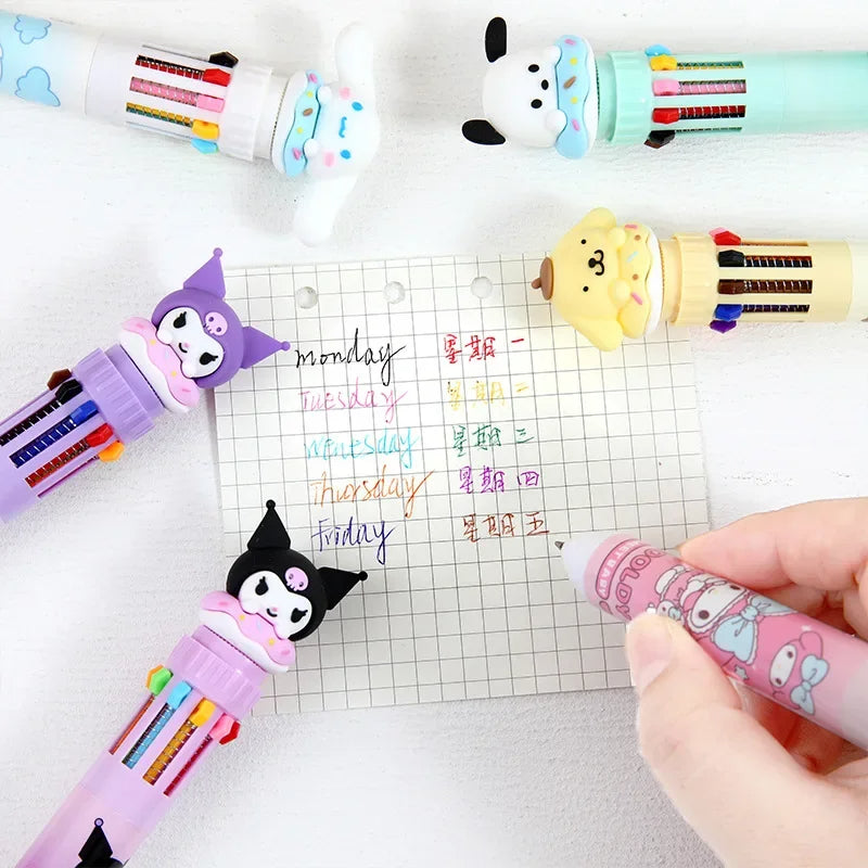 6 in 1 Kids Cartoon Ball Pen