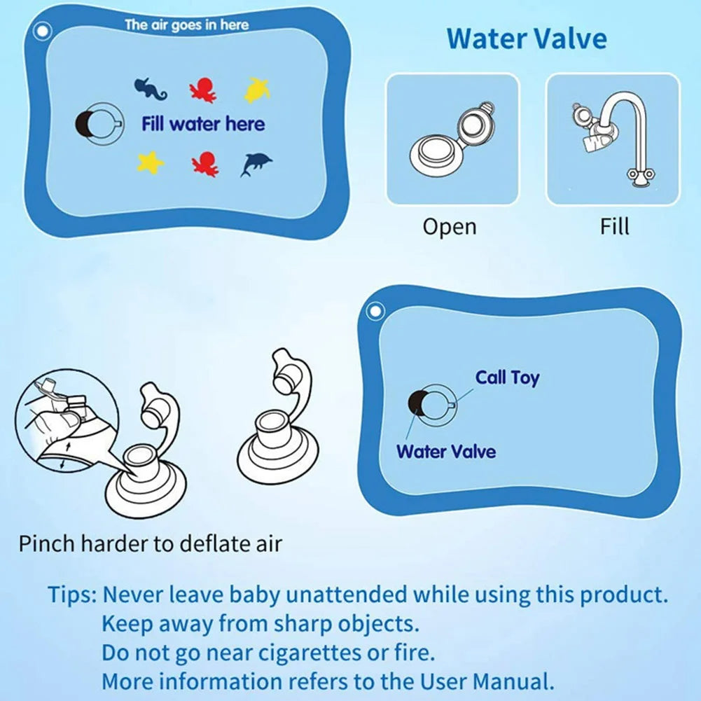 PVC Inflatable Baby Water Play Mat