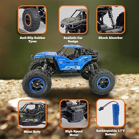 Rechargeable Remote Control Climbing Monster Jeep