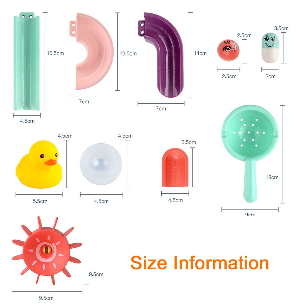 Kids Bath Wall Suction Slide Track