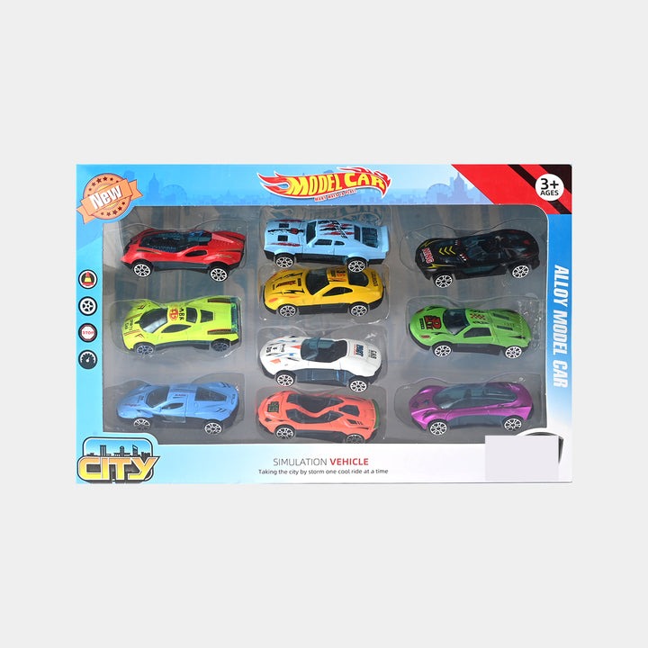 Pack Of 12 - Metal Car Toy Set