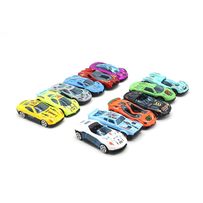 Pack Of 12 - Metal Car Toy Set