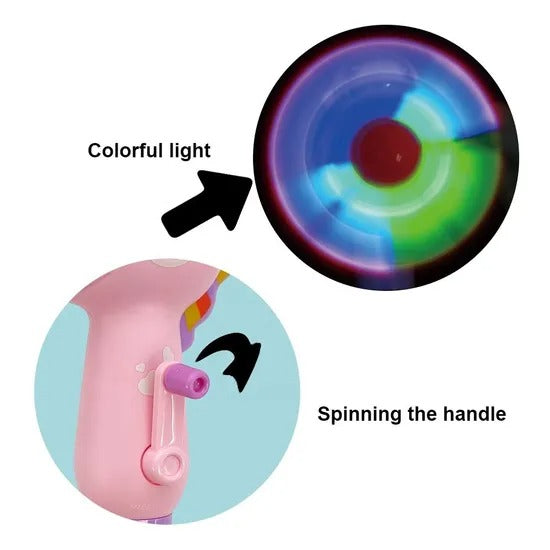 Light Up Fan With Bubble Stick