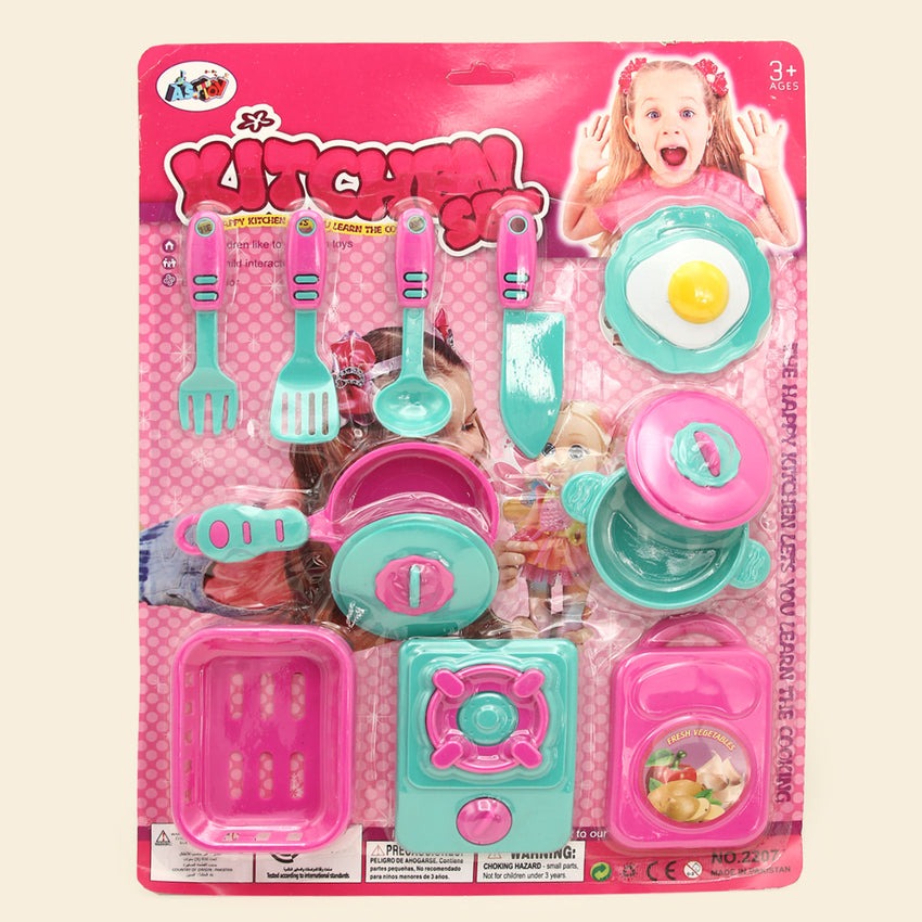 10PCs Kids Playing Kitchen Set