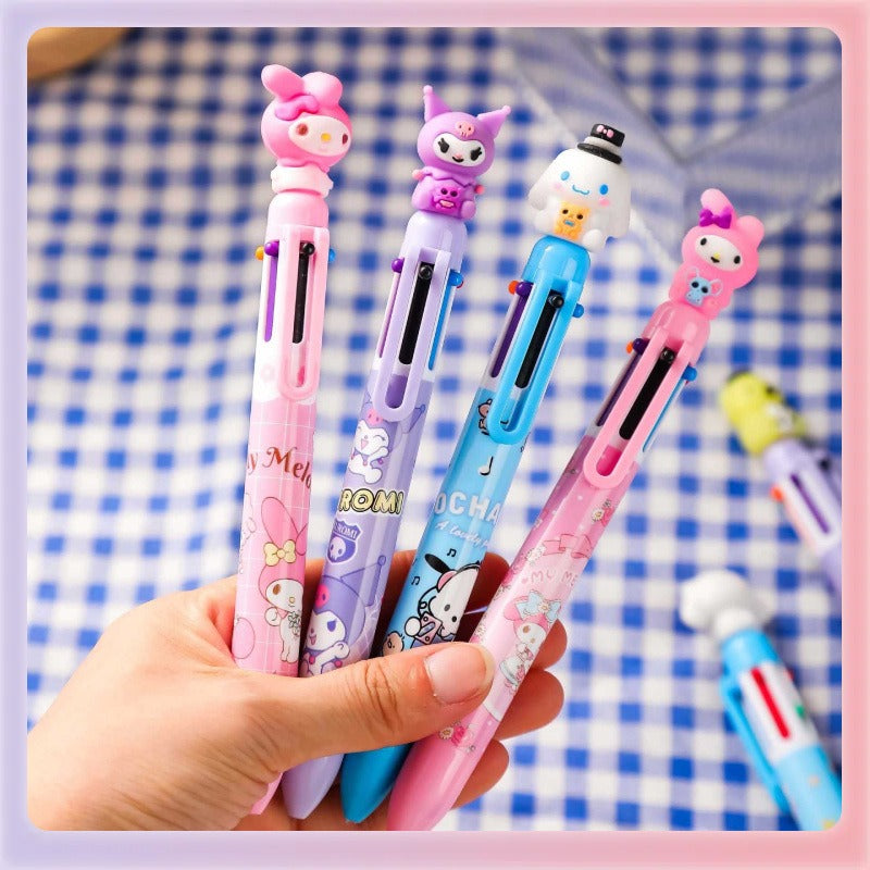 6 in 1 Kids Cartoon Ball Pen