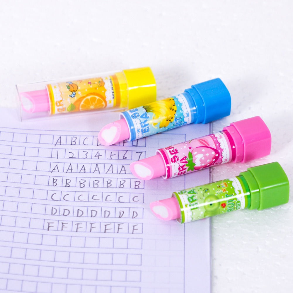 1Pc Lipstick Shape Eraser