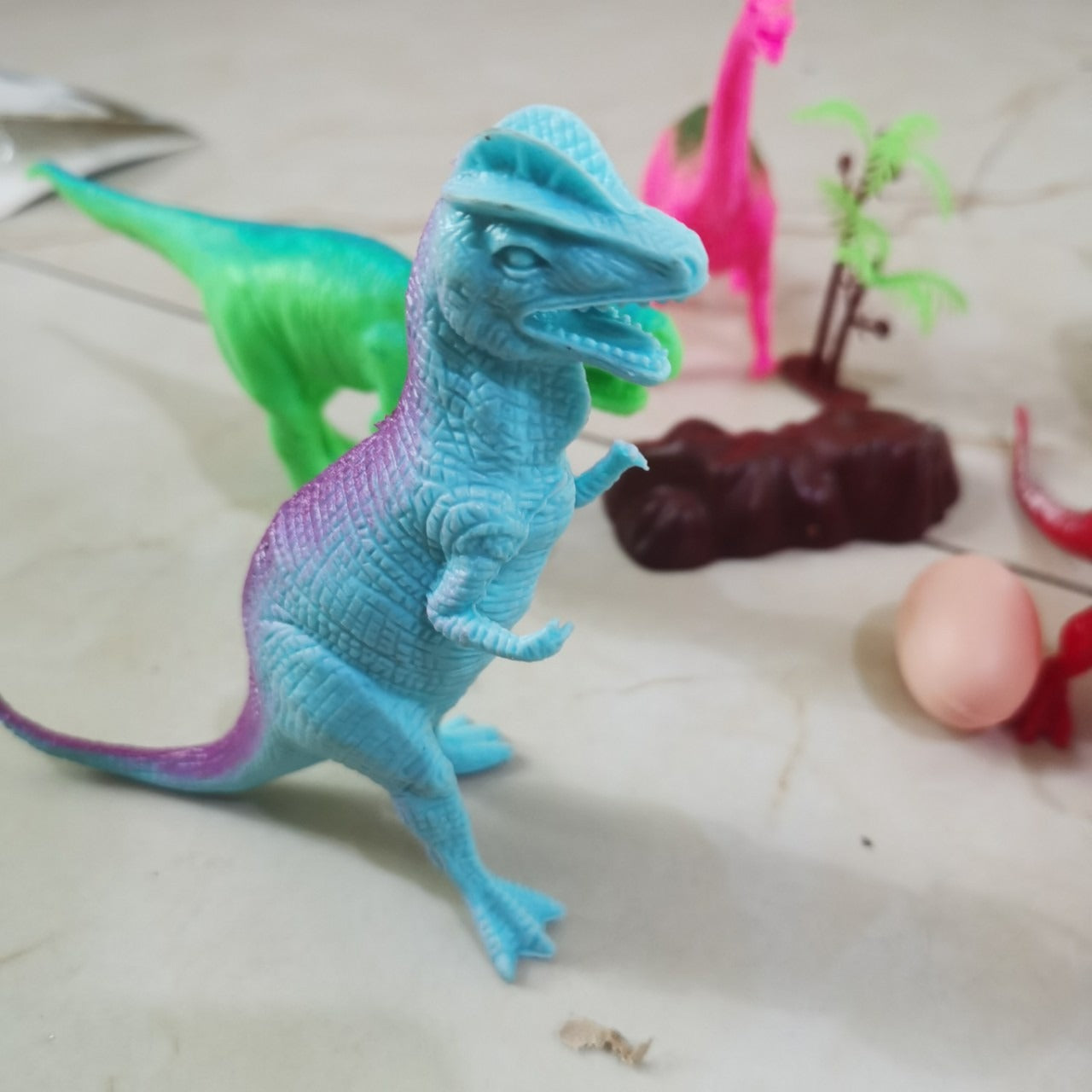 10Pcs Silicon Dinosaur Playing Set