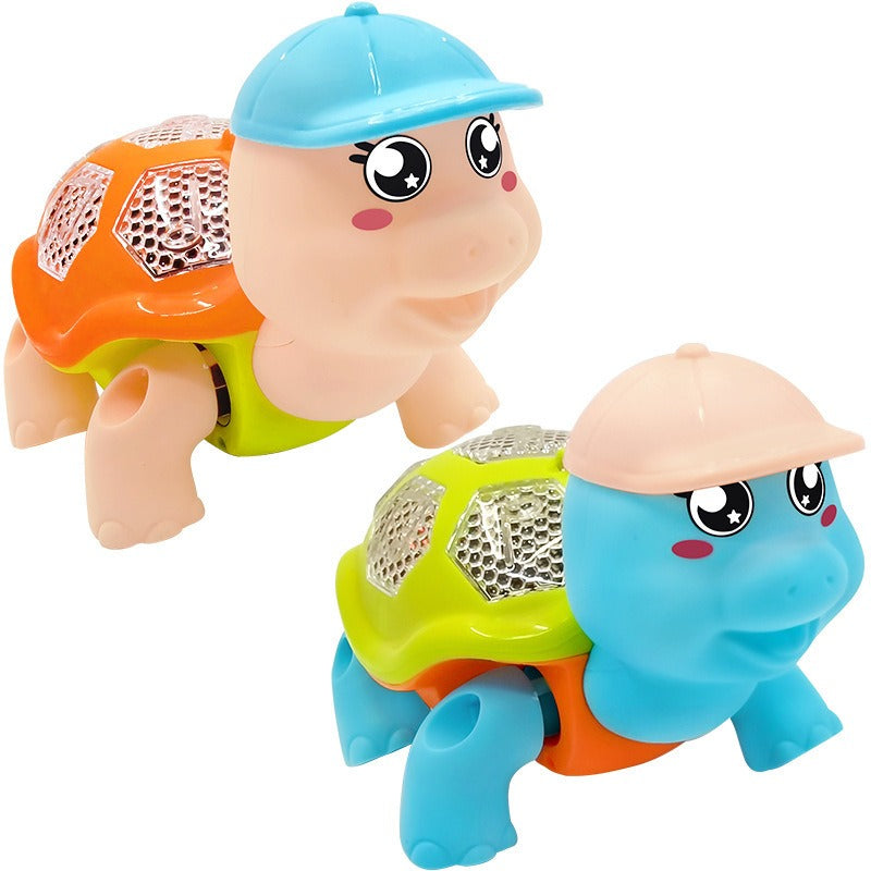 Musical & Light Rope Turtle Walking Toy