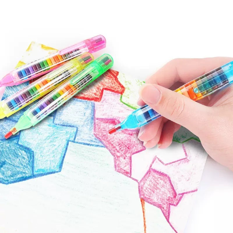 20 In 1 Kids Drawing Crayon Colour Pen