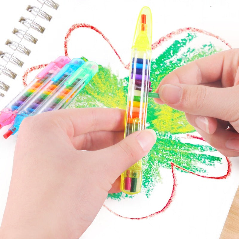 20 In 1 Kids Drawing Crayon Colour Pen