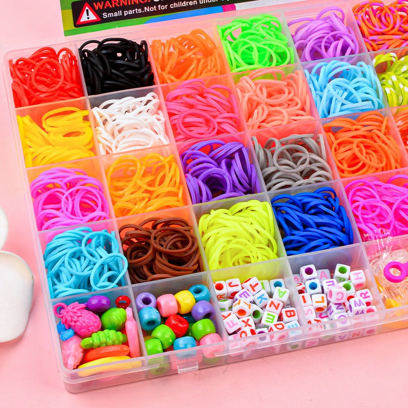30-Grid Rainbow DIY Rubber Loom Band