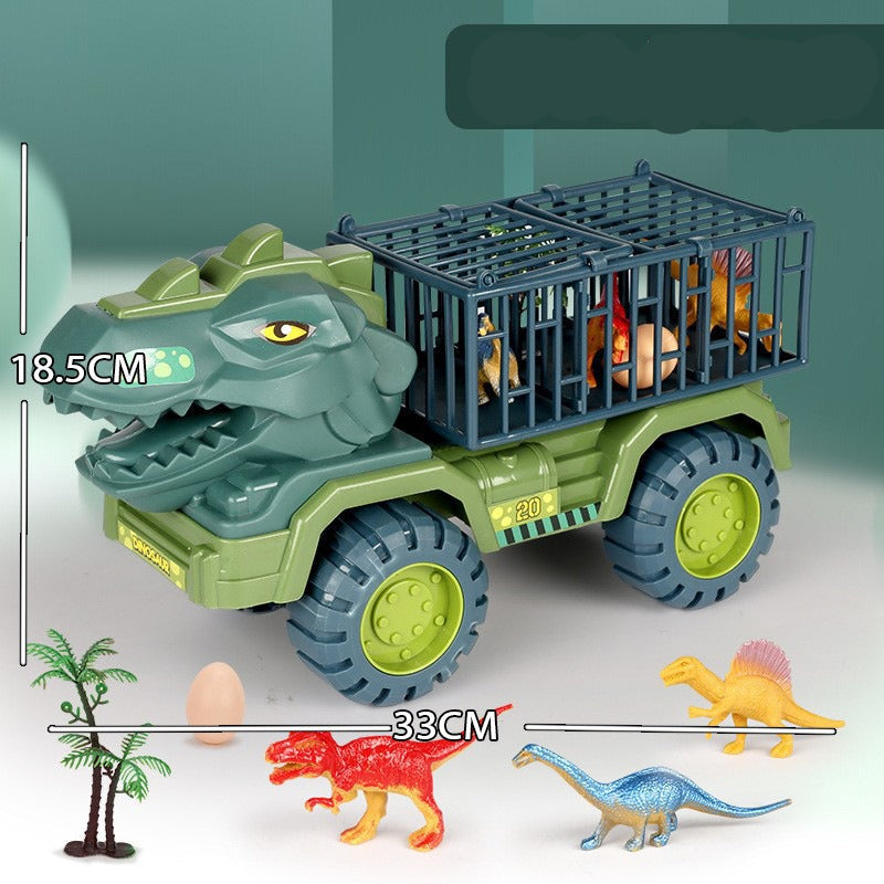 Plastic Cage Dinosaur Transporter Truck Toy