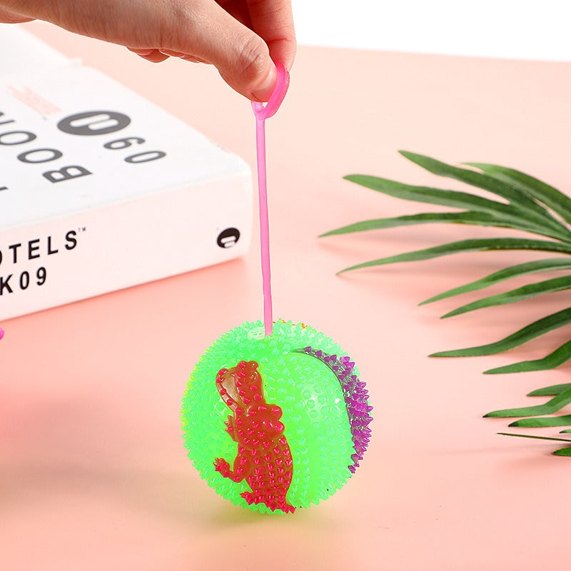 Hand Bouncing Ball with Whistle & Flashing Light