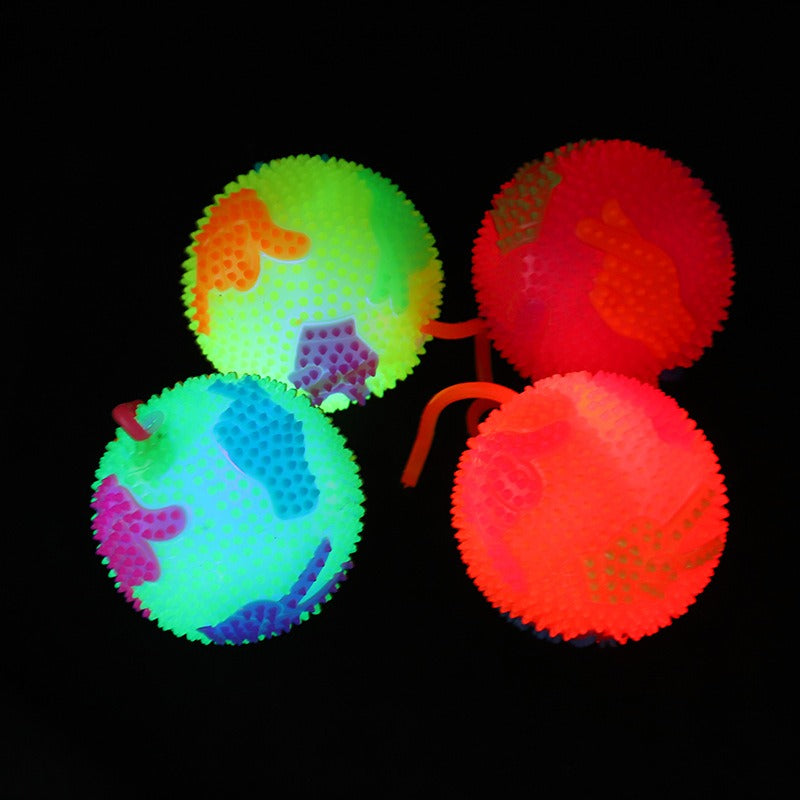 Hand Bouncing Ball with Whistle & Flashing Light
