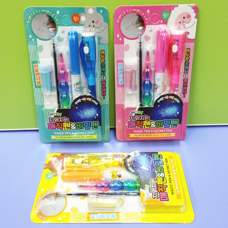 Invisible Light Pen & Bullet Water Marker Set