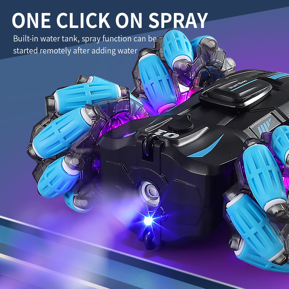 Rechargeable Remote Control & Watch Control Spray Stunt Car