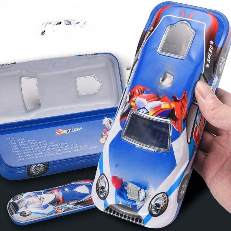 2Pc/Set Car Shape Metal Pencil Box