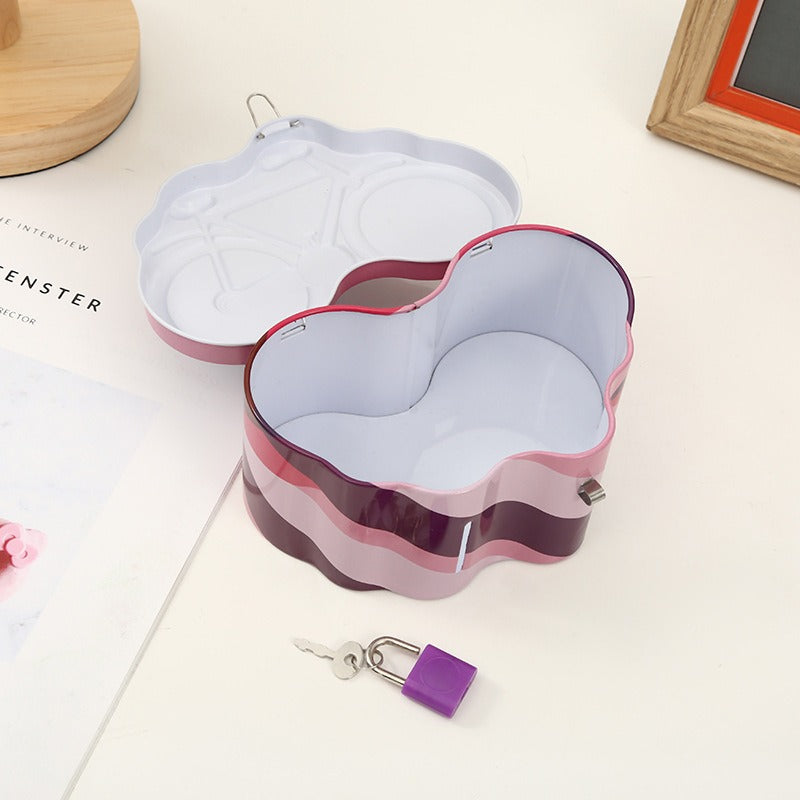 Cycle Shape Metal Coin Box