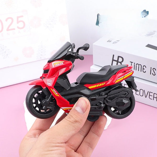 1PC Motorcycle Model Toy with Movable Handle & Openable Seat