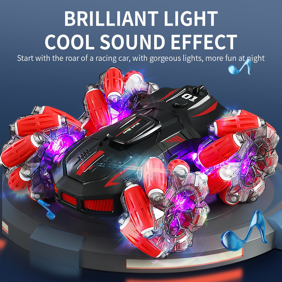 Rechargeable Remote Control & Watch Control Spray Stunt Car