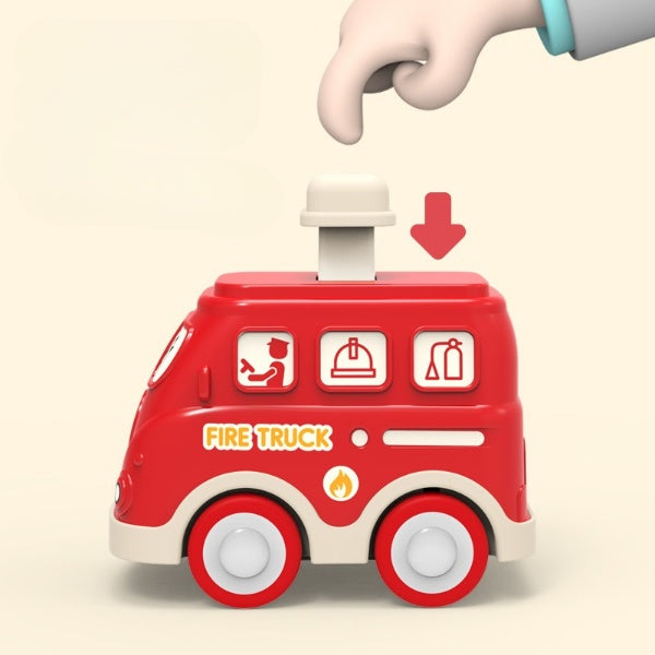 Press & Go Cute Cartoon Car Toy