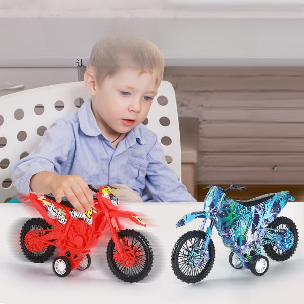 3PCs Mini Plastic Inertia Motorcycle