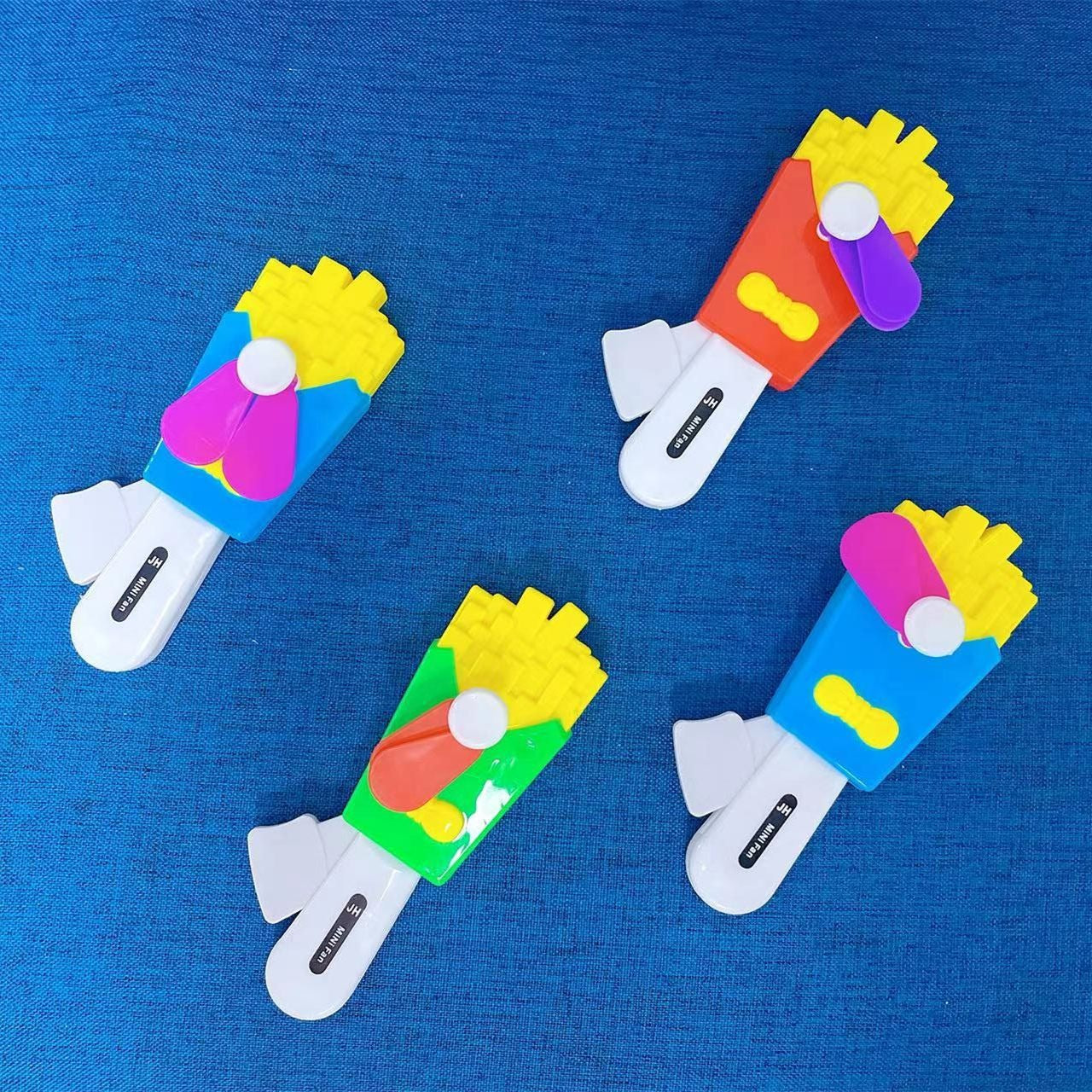 Portable Manual Hand Press Fan (Finger Fries Shape)