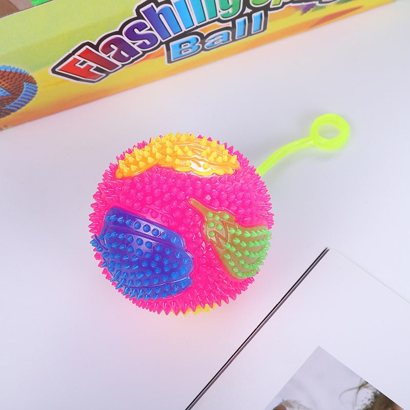 Hand Bouncing Ball with Whistle & Flashing Light