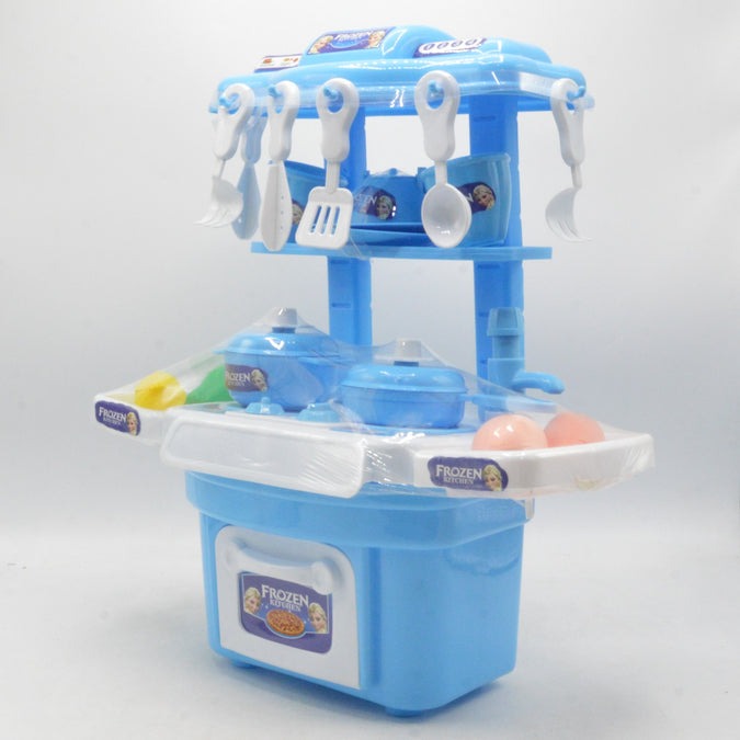 Kids Kitchen Cooking Toy Set with Cute Doll