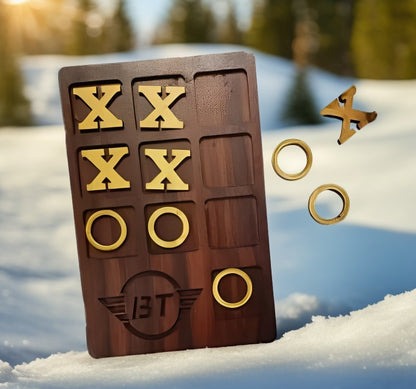 Tic Tac Toe Wooden Mini Board Game