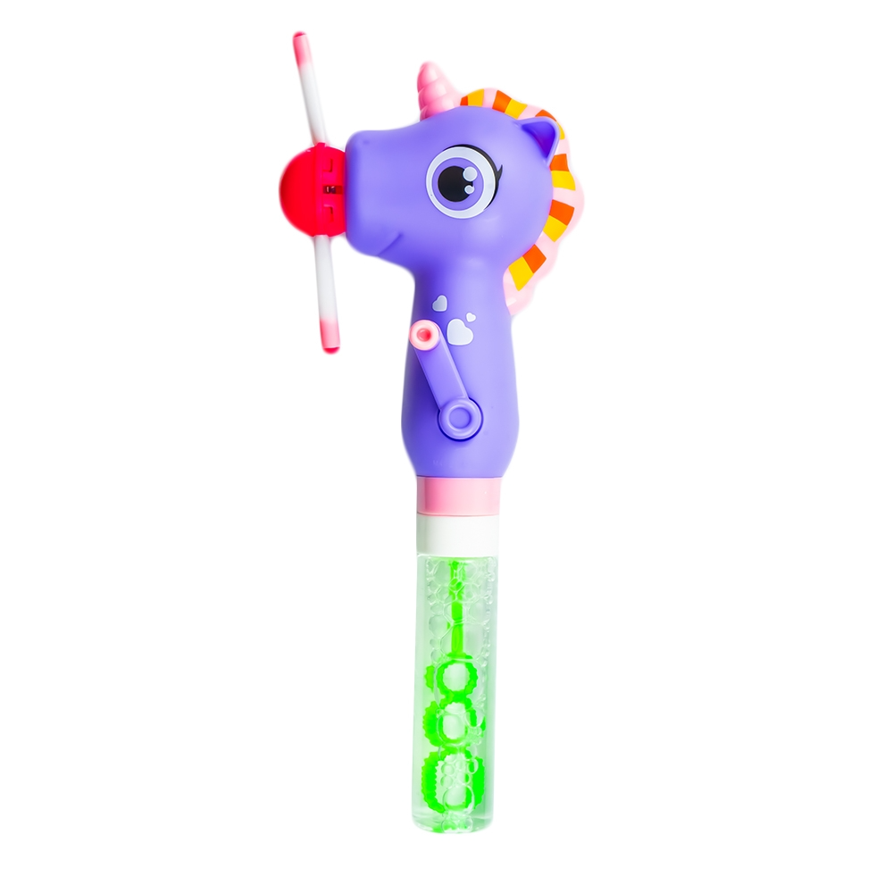 Light Up Fan With Bubble Stick
